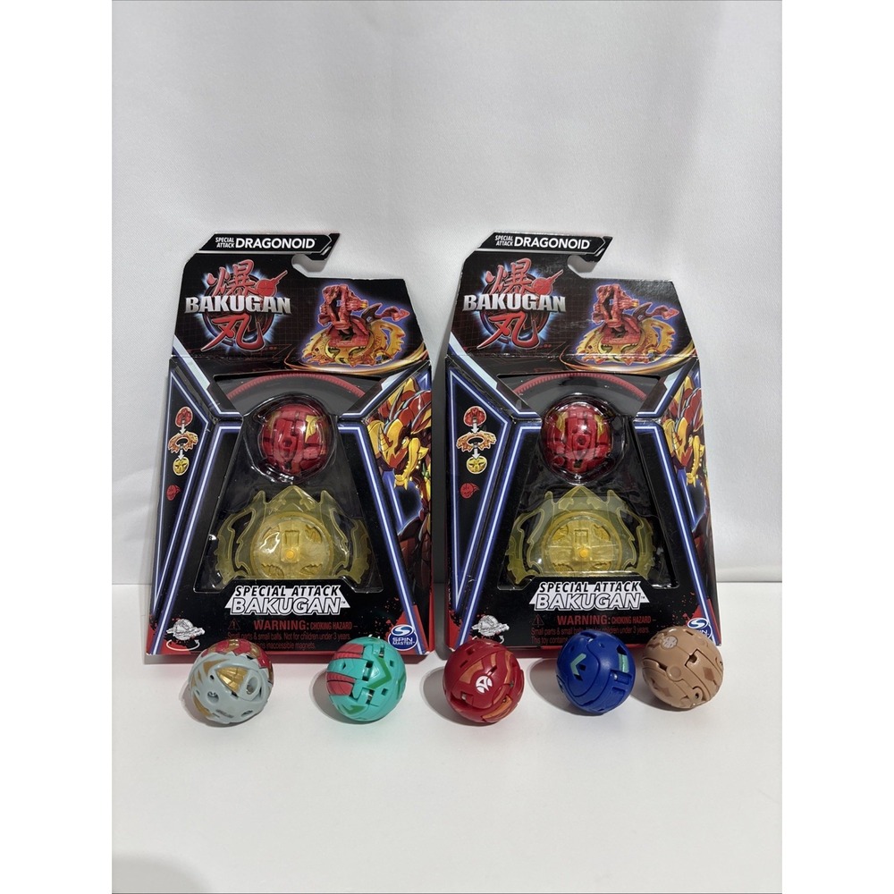 2‎ Bakugan SPECIAL ATTACK Pyrus Dragonoid Combine & Brawl 2023 5 VTG Bakugan